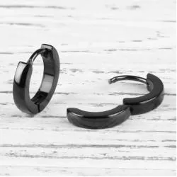 Spikes SE2002-K steel hoop earrings (pair)