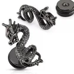 Earring PiercedFish PSFX-67-2 in the shape of a dragon (imitation plug) (1 pc)